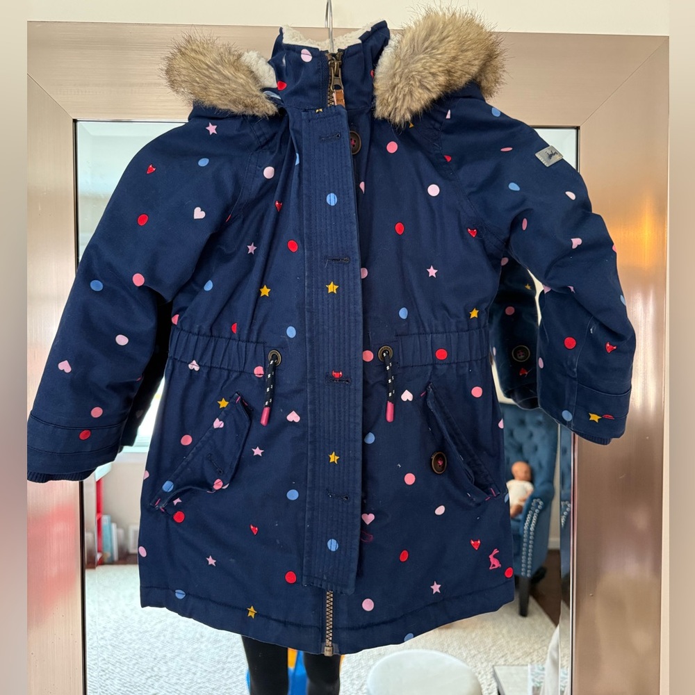 Joules Quilted Jacket with Logo Patch